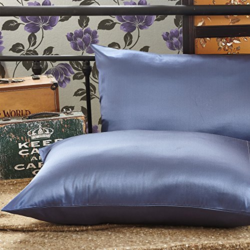 LULUSILK Housse de Coussin 40*80cm Bleu Océan Cover