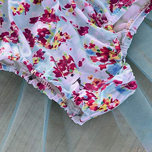 SOONHUA Baby Meisje Een Stuk Mesh Bloemen Badmode Monokini Strandkleding Badpak Zwempak - Image 7