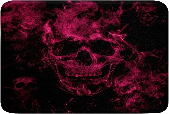 Feelyou Sugar Skull Bathroom Rugs 16