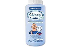 Caldesene Baby Cornstarch Powder with Zinc Oxide, 5 oz - Talc-Free, Hypoallergenic