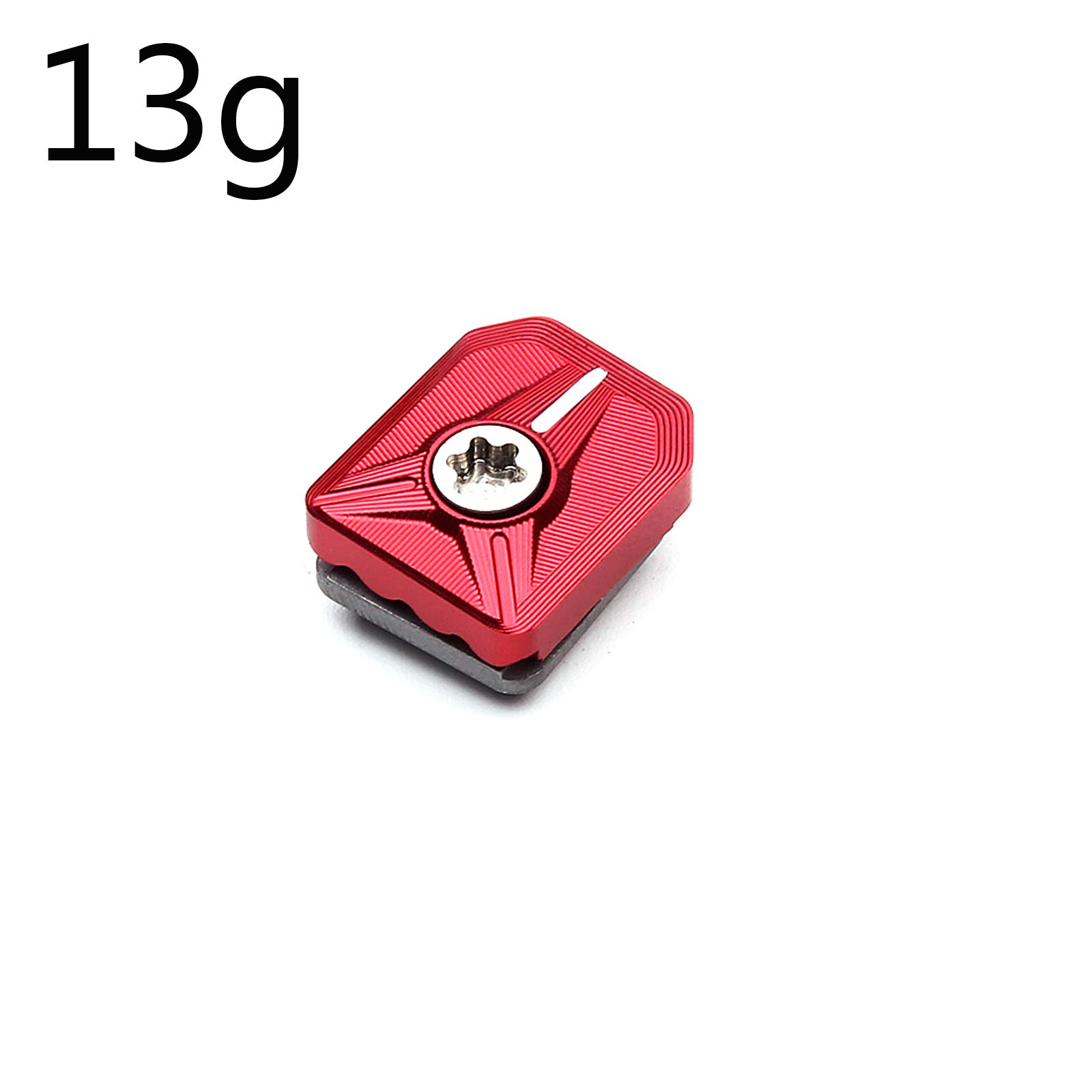 SHABIER One Piece 5g 7g 9g 11g 13g Red/Black Optional Golf Slide Movable Weights for Taylormade M1 M2 Driver (1X 13g RED Weight)