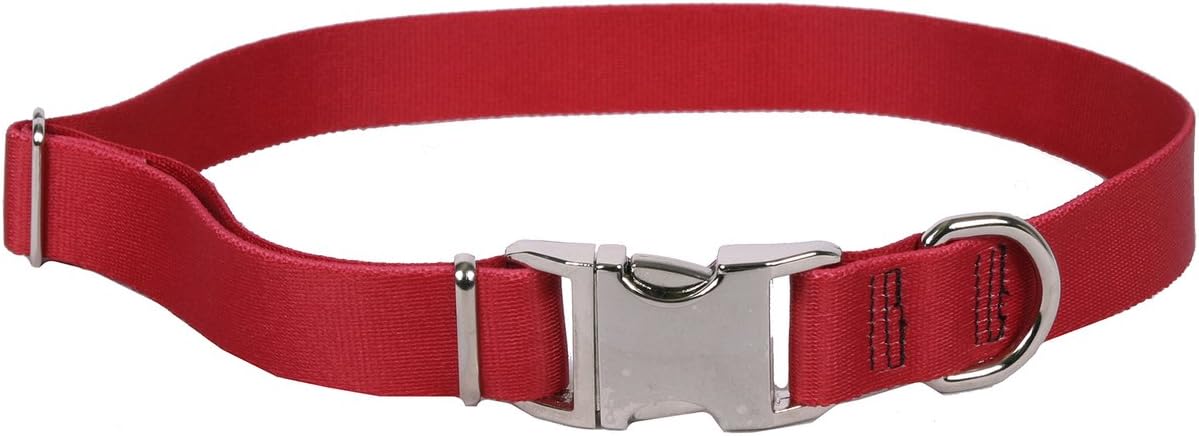 Yellow Dog Design Sterling Solid Salmon Collar, Medium 14" - 20" (1" Wide)