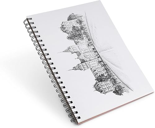 Miniatura 7 de Elan Cuaderno de bocetos A4, 80 hojas de papel italiano de 4.23 ozm, A4 de 9 x 12 pulgadas, encuadernado en espiral, hecho para artistas, libro de