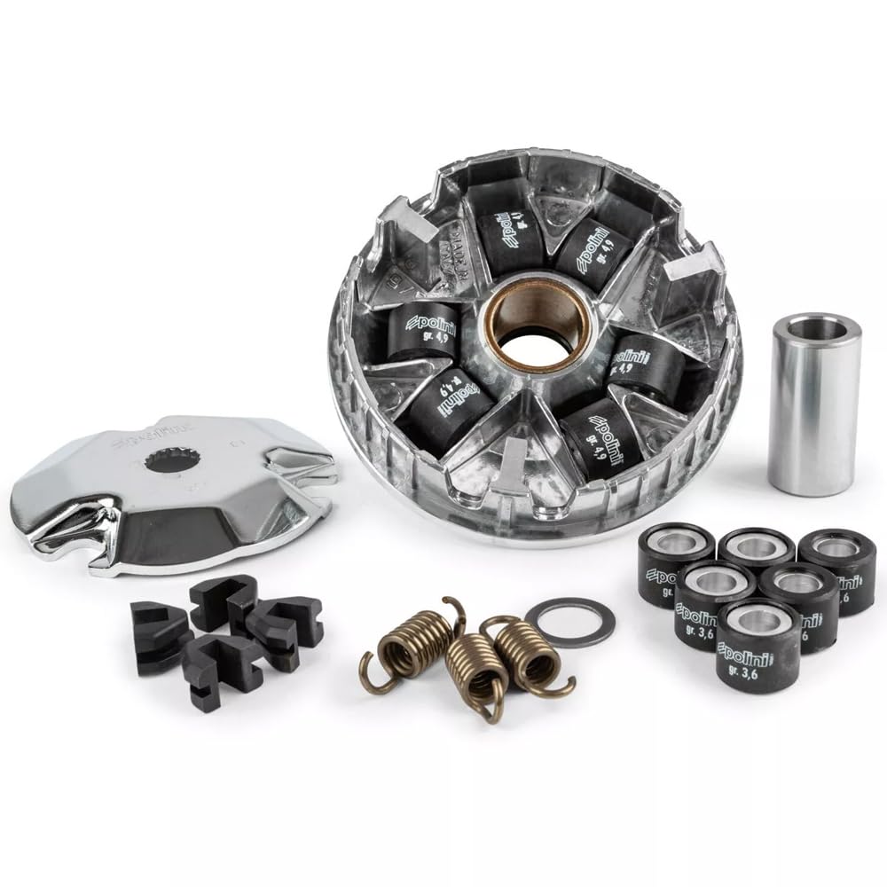 P O L I N I 241.301 Variatore HI-SPEED per Motore Minarelli Y a m a h a M B K - Compatibile con Booster, Aerox, Nitro, F12 Phantom, Scarabeo, SR 50, Ark - Kit Variatore Scooter 50cc 2T