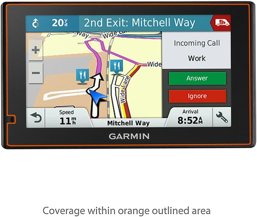 boxwave screen protector compatible with garmin driveassist 50lmt screen protector by boxwave cleartouch glass 9h tempered glass screen protectio