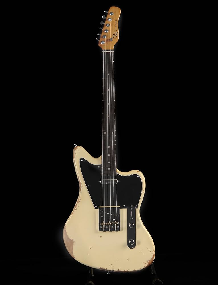 Amazon.com: KGD Relic Telemaster Electric Guitar,Roasted Maple