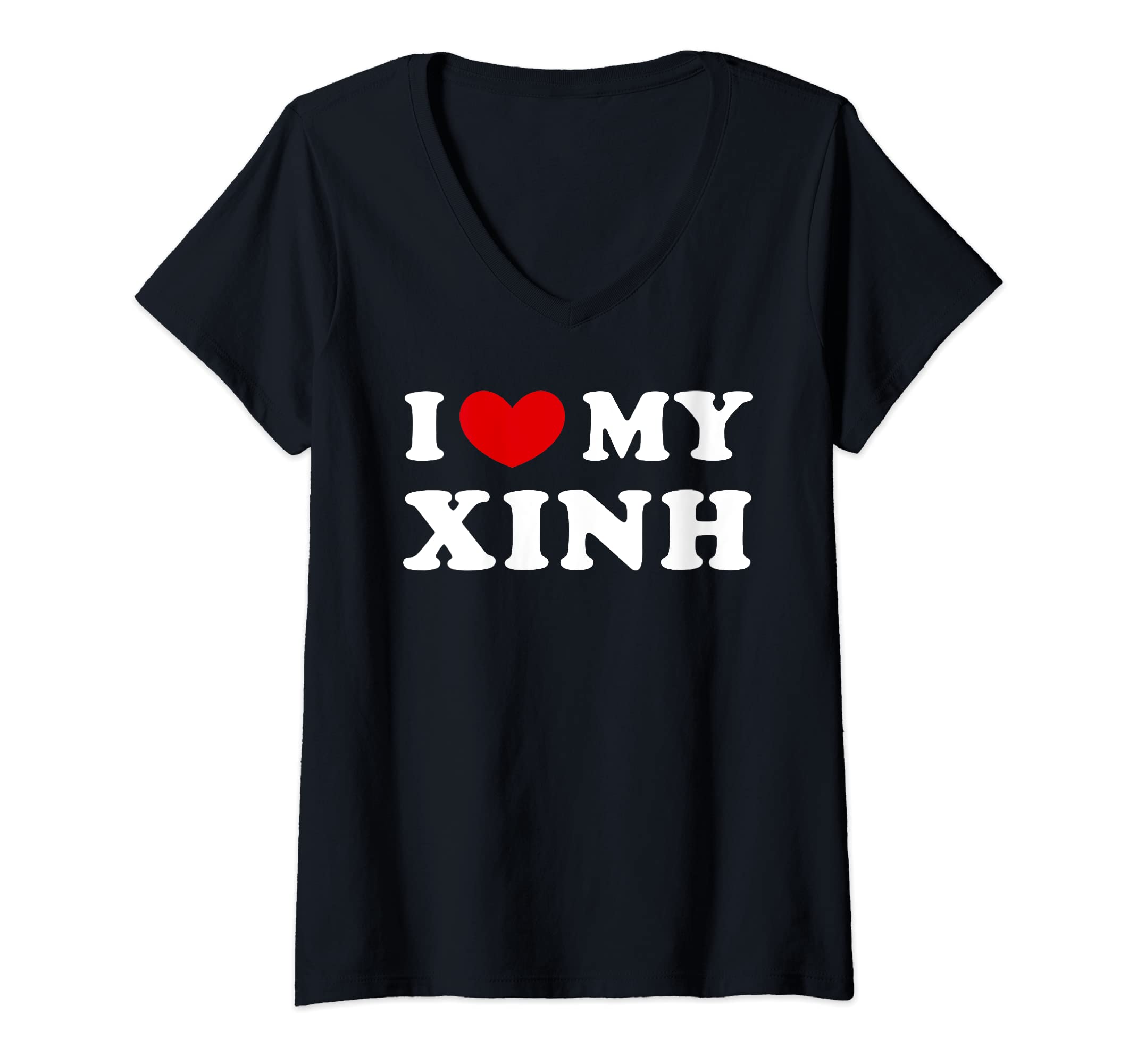 I Love My Xinh, I Heart My Xinh V-Neck T-Shirt