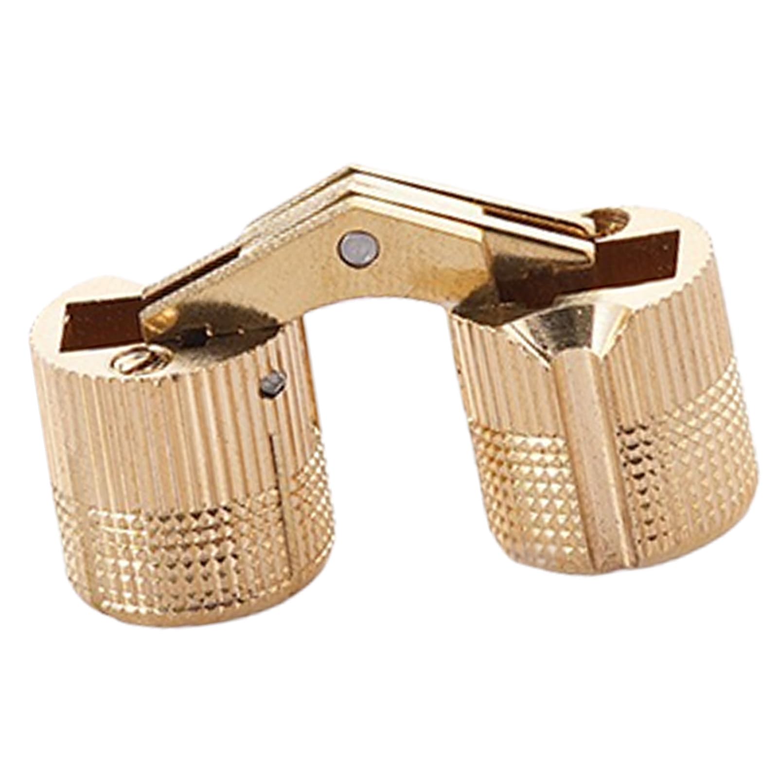 Elnwnnkc Multicolor 2Pcs Furniture Brass Barrels Hinges For Closet Cupboard Door Hardware Concealed Mounting Furniture Brass Concealed Cylindrical Hinge Small Barrels For Jewelry Keepsakes Box Cabinet Door