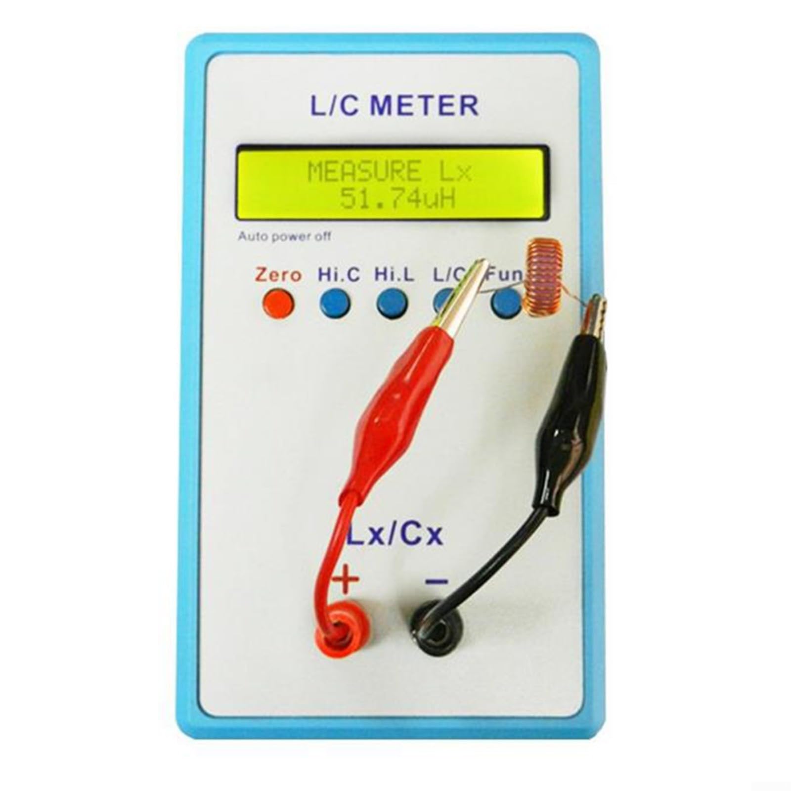 KiraKira LC-200A Digitales LC-Messgerät, misst 1pF-100mF Kapazität & 1uH-100H Induktivität, tragbarer Handtester mit 1602 LCD-Bildschirm