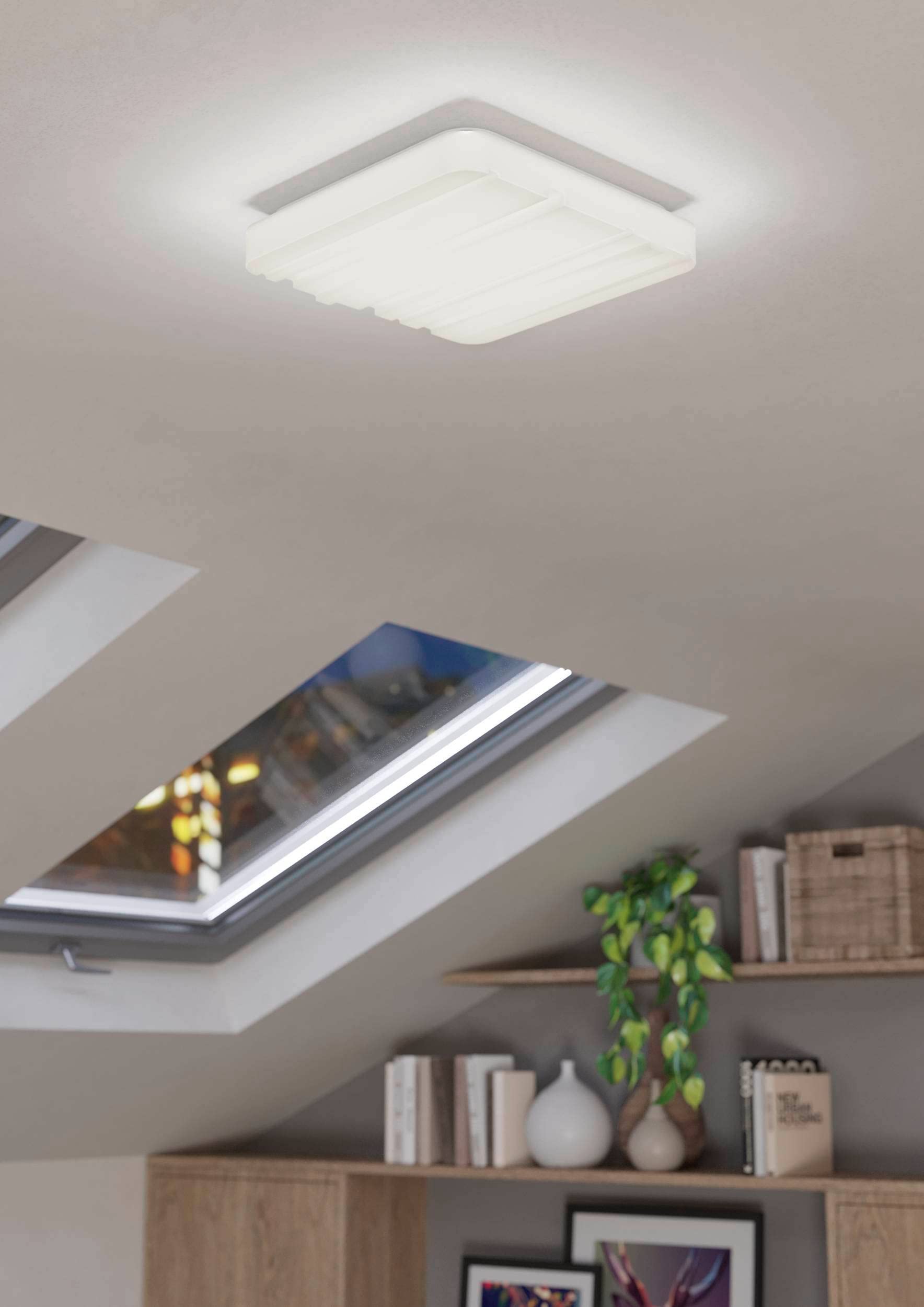 Eglo LED Ceiling spot Ferentino, Square Ceiling Light Fitting with Decor - Image 4
