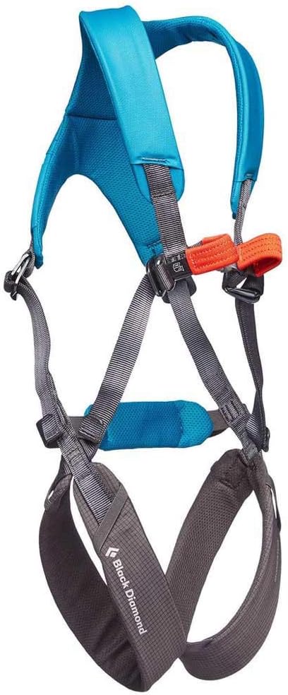 Black Diamond Kids Momentum Full Body Harness - Adjustable Secure Fit for Young Climbers