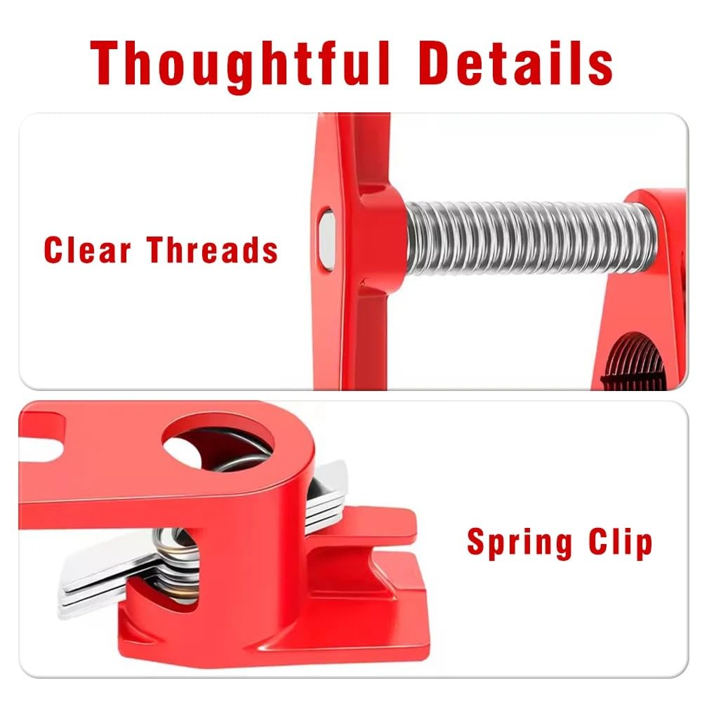 NEWFUN 4 Pcs Rohr-Schraubzwinge, rohrzwingen 3/4 zoll, Rohrklemmen Schraubzwinge, Holzklemmen Set, Schnellspanner Clamp für Holzbearbeitung, Schlauch, Rohr, Kabel