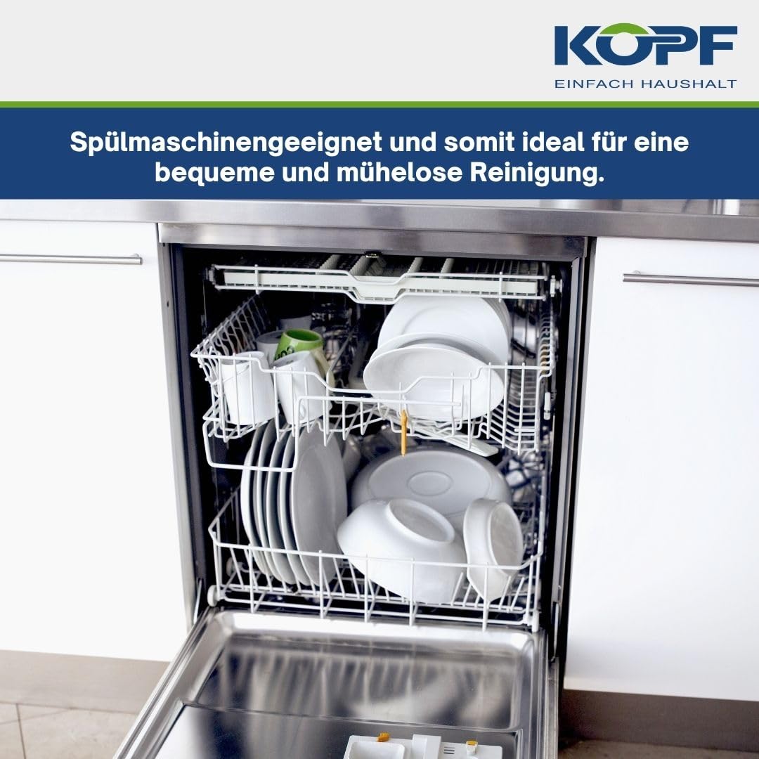 KOPF Topfset Induktion Stilo 10-teilig | Backofen & Spülmaschinen geeignet | Kochtopf-Set für alle Herdarten | 5 Töpfe mit Deckel | Literskala | Edelstahl