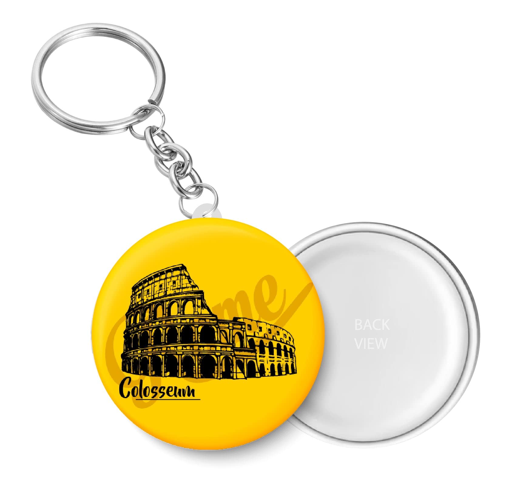 Colosseum I Rome I Europe I World Landmarks Key Chain (Plastic, Multicolor, 44MM)-image-41