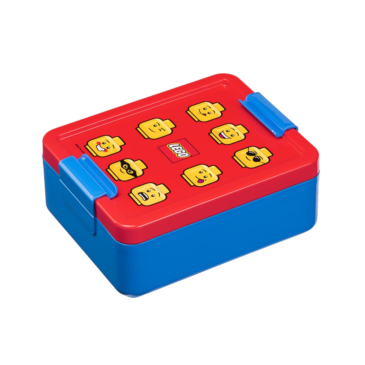 LEGO Lunch Box with compartments - Iconic Design, Durable & Fun for Kids, Red & Blue, Dishwasher Safe, Perfect for Meal Prep, Snacks, and Travel