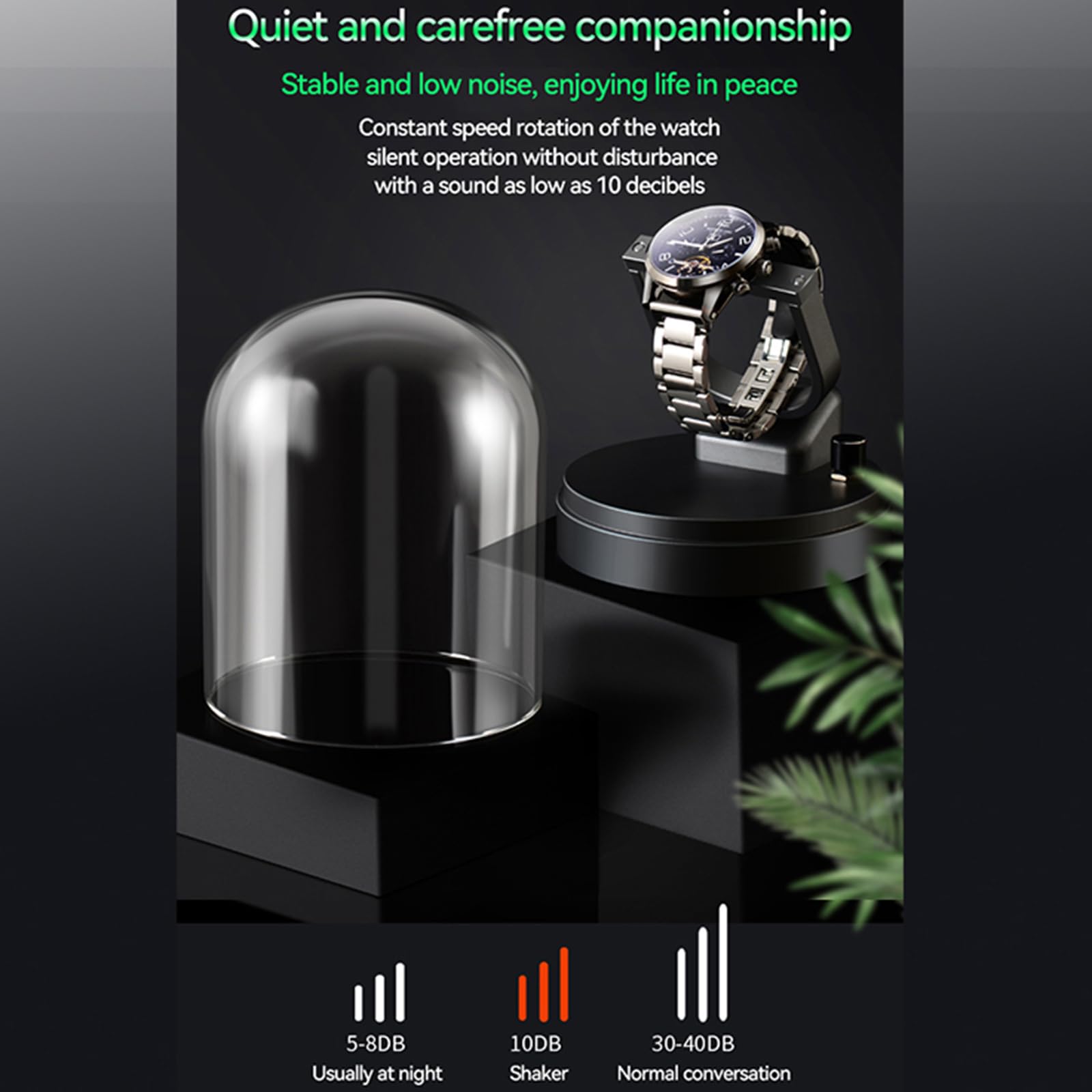 findtime Automatik Uhrenbeweger 1 Uhr Leise Uhrenbeweger für Automatikuhren Uhrendreher Akku Watch Winder Uhrenbox Uhrenbeweger Aufladbar Automatische Uhrenbeweger Box