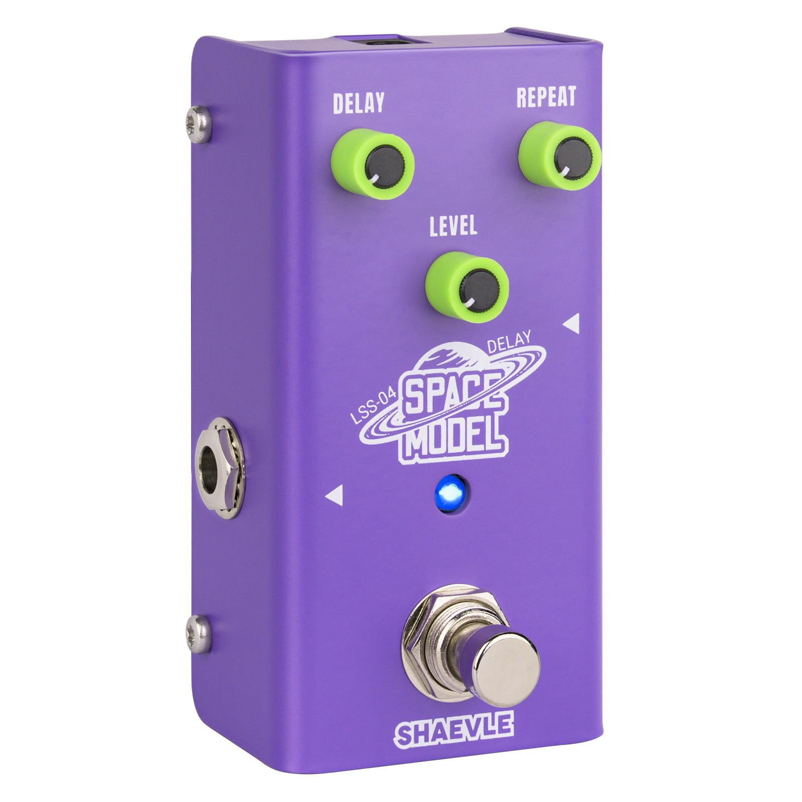 Delay Pedal Dumble-Style Analogue Delay Guitar Effect Pedal– 500ms Delay, Mini Effektpedal True Bypass, Vollanaloge Schaltung, Kompakte Design SPACE MODEL(Delay)