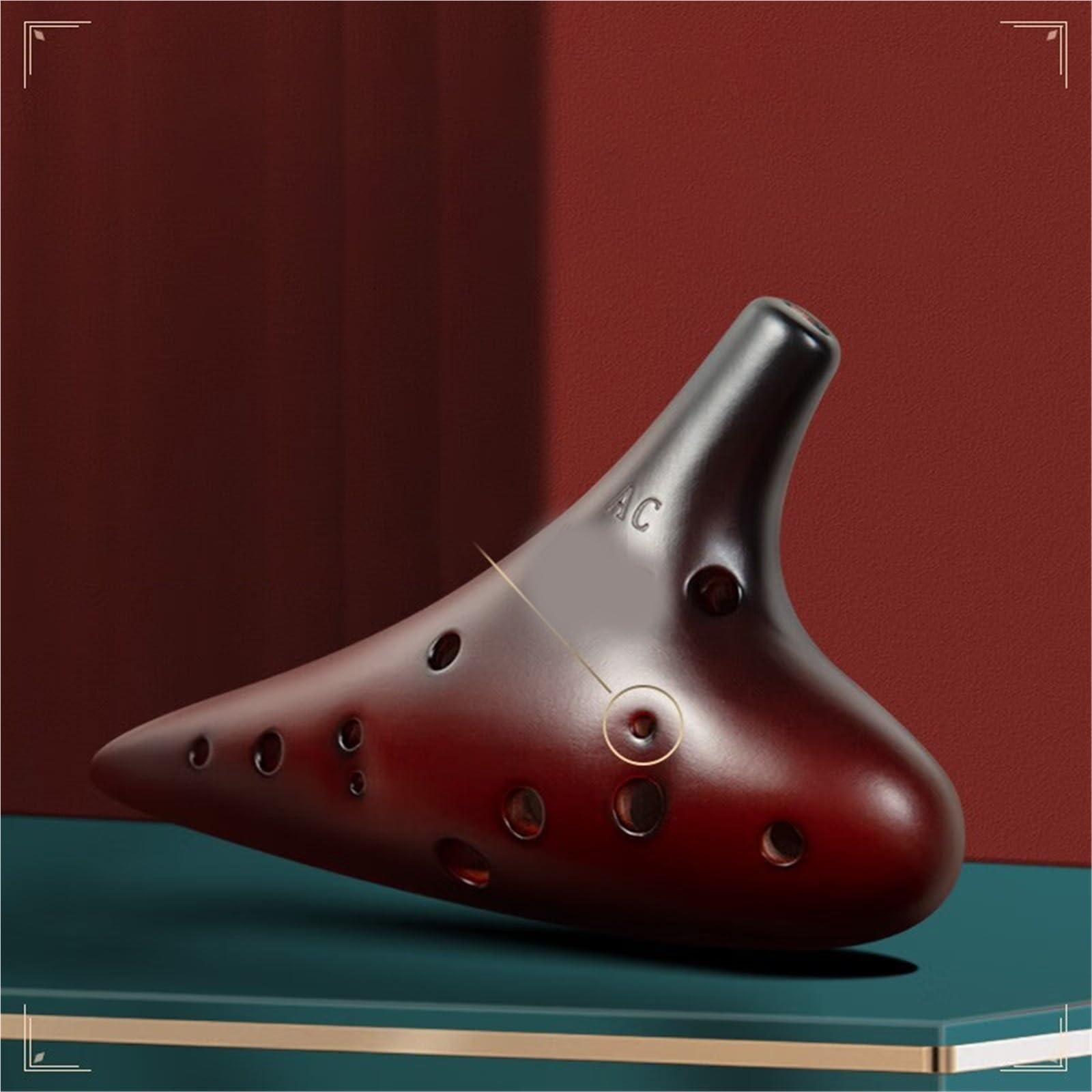 Okaryna 12 Otworowy Profesjonalny Instrument Treningowy Dla Początkujących Ocarina Dostrojony AC