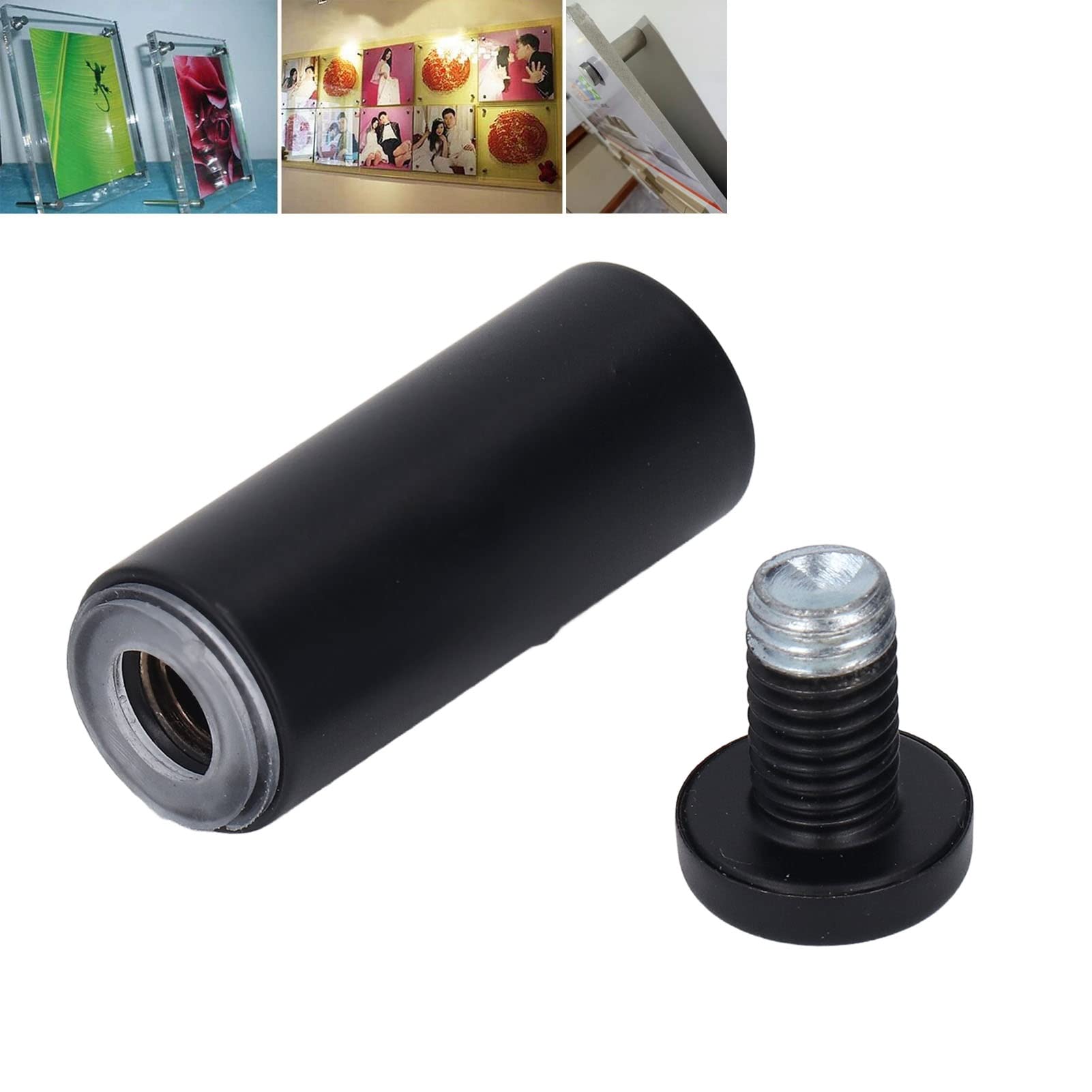 Tornillo Separador de Acero Inoxidable, 12 Uds., Soportes de Separación de Pared, Clavo Acrílico de Vidrio, 19x50mm
