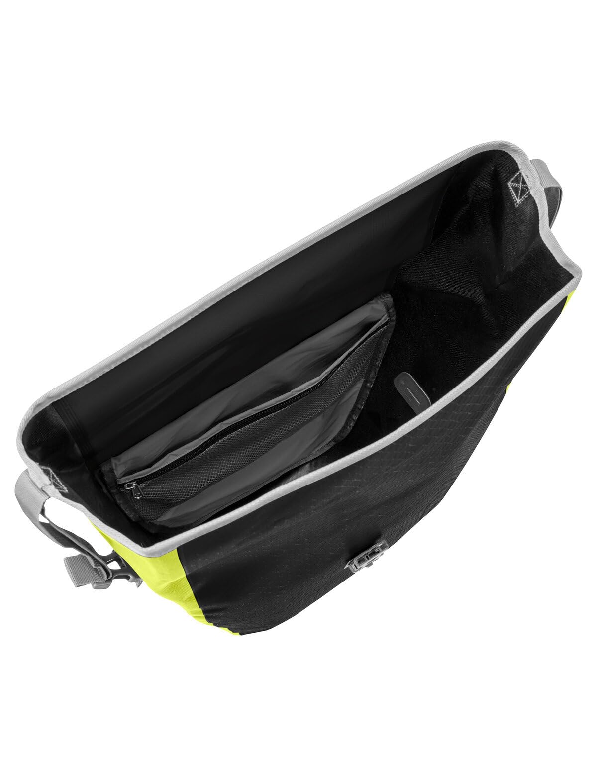 VAUDE Fahrradtasche für Gepäckträger Aqua Back Print Single, 1 x 24 L in Grün, Hinterradtasche wasserdicht, Fahrrad Gepäckträgertasche hinten, einfache Befestigung – Made in Germany