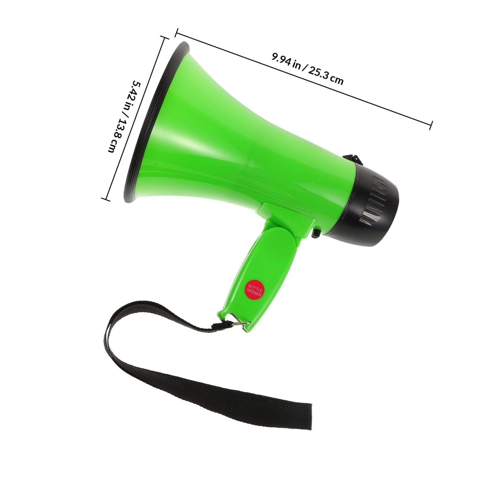 POPETPOP Megáfono Portátil Altavoz de Mano con Asa de 25w con Grabación de 240 Segundos y Material Abs Audio Claro para Eventos al Aire Libre y Animación Deportiva