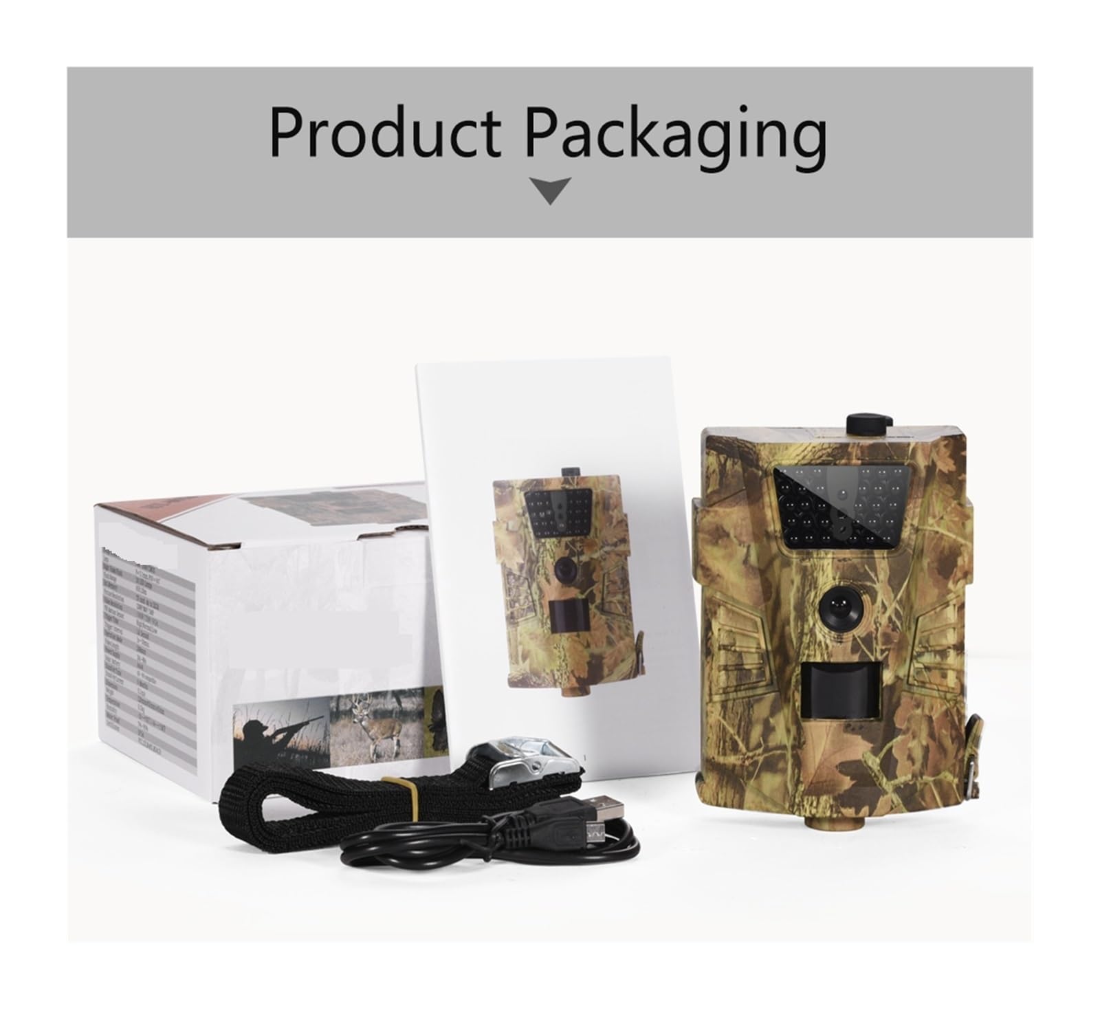 Kamera leśna, 12MP Kamera Obserwacyjna Myśliwska Dzika Wodoodporna 850NM Kamery Noktowizyjne HT001B Fotopułapki Śledzenie Nadzoru Dzikiej Przyrody(2PCS HT001B)