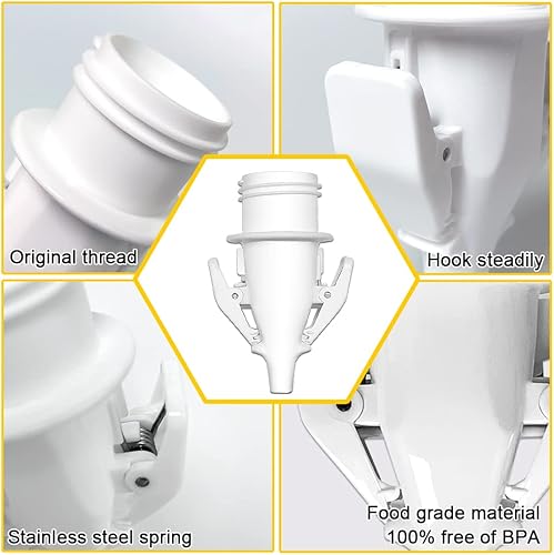 Miniatura 6 de PumpMom-us Adaptadores de bolsa de almacenamiento de leche materna de cuello estrecho para bombas Medela, compatibles con bombas Medela Maxflow para