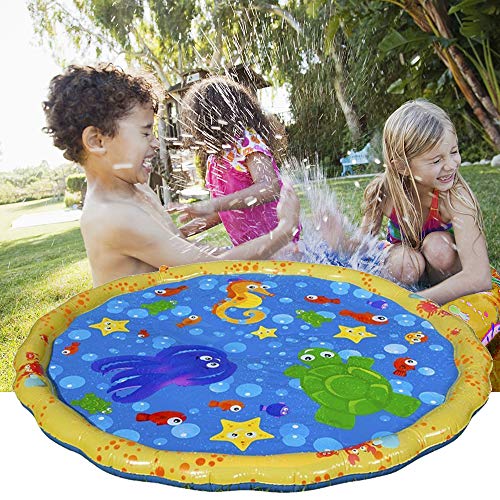Cucudy Almofada Inflável PVC Crianças Bebê Spray de Água Jogo Pad Verão Jardim Gramado Crianças Play