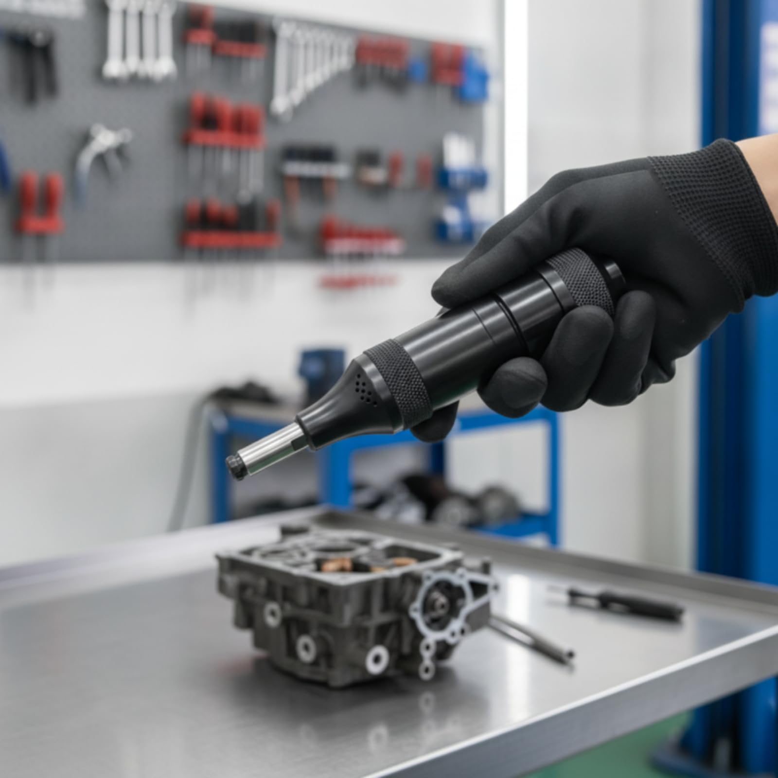 Druckluft-Stabschleifer Handlich Gravierschleifer Ergonomisch Pneumatisches Schleiferset für Heimwerker, 6MM
