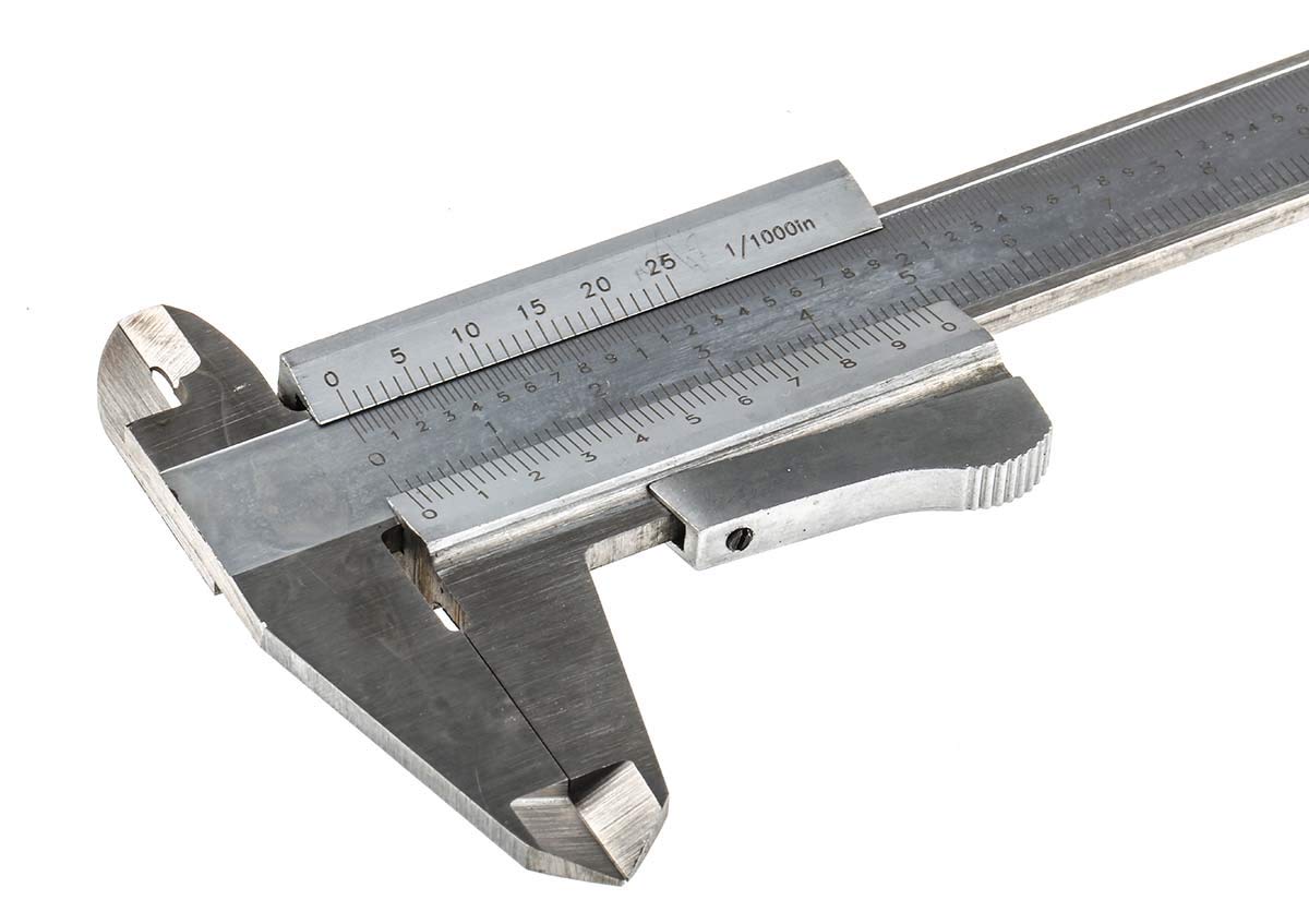 RS PRO Messschieber Analog metrisch & zöllig 6Zoll / ±0,001 Zoll, ISO-kalibriert