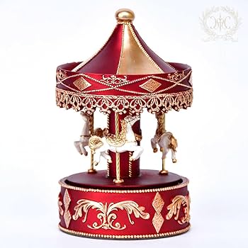 レフトン　カルーセルコレクション　メリーゴーランド　オルゴール　アメリカ⑦ Amazon | レアミスタークリスマスメリーゴーランドオルゴール