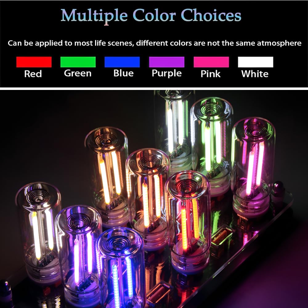 Paquete de 2 luces LED para interior de coche, luz USB para decoración de coche y dormitorio, iluminación ambiental regulable al tacto, mini luz nocturna de botella de vidrio para regalos de camping