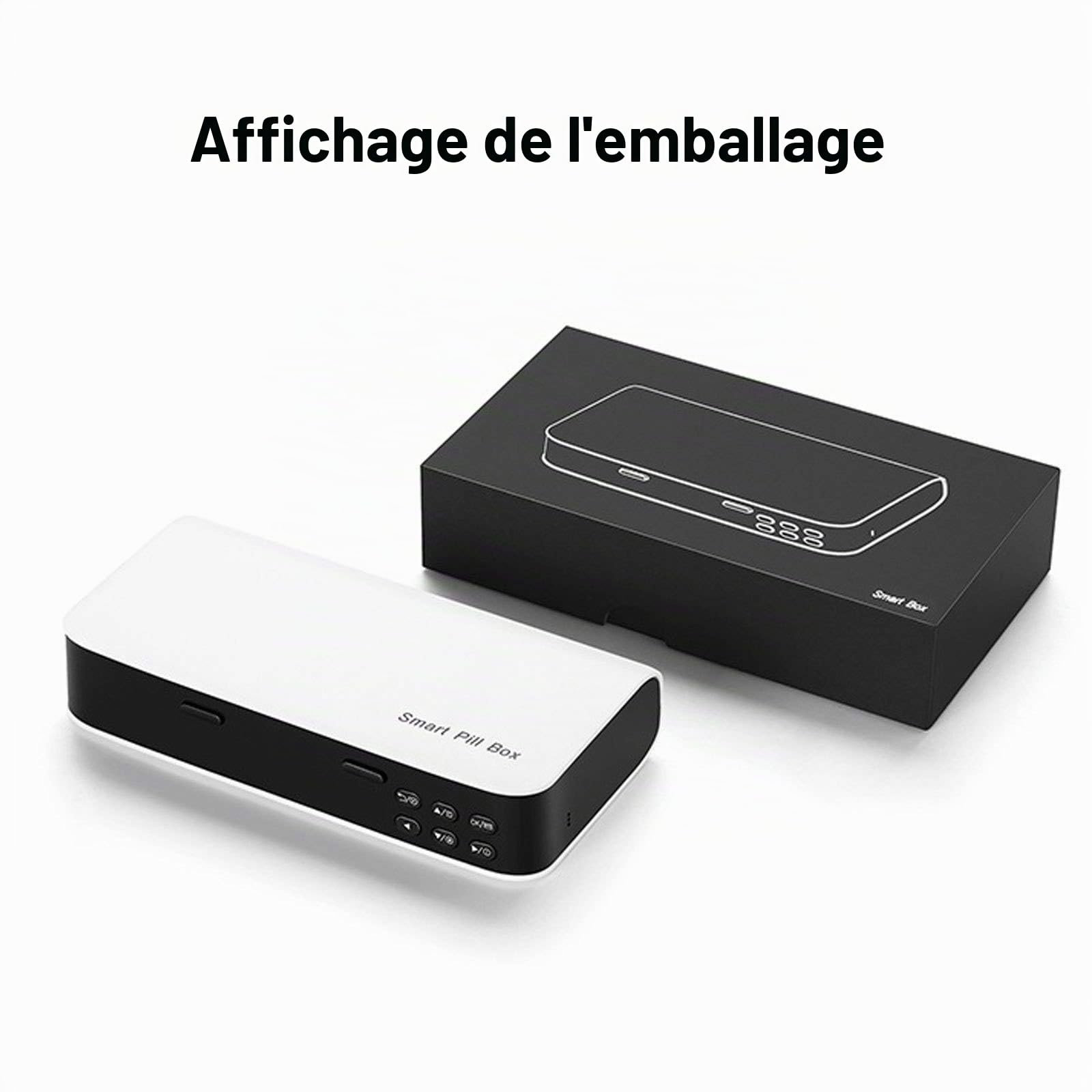 RDJSHOP Intelligent Électronique Boîte À Pilules Très Grande Capacité Distributeur Automatique de Pilules Rappel avec Alarme,pour Les Personnes Âgées et La Maladie D'alzheimer,Blue