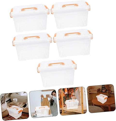 Miniatura 2 de Caja de herramientas 5pcs Caja de almacenamiento portátil Multifunción Oficina Abs Misceláneo Contenedor