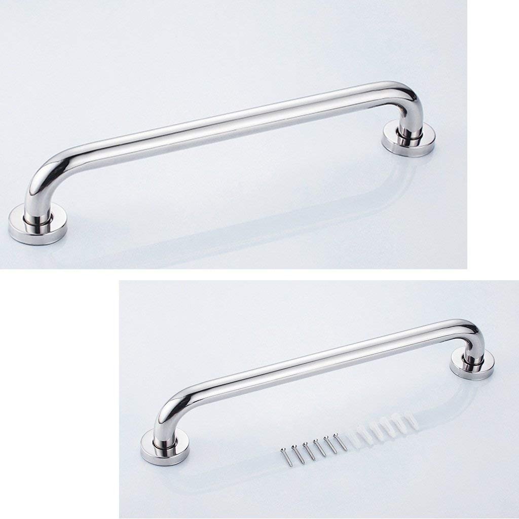 Barra di Sostegno in Acciaio Inox 304, Montaggio a Parete, Finitura Lucida, Antiscivolo, Supporto di Sicurezza per Anziani/disabili, Maniglia di Supporto per WC/Doccia, Bagno (3 Mi