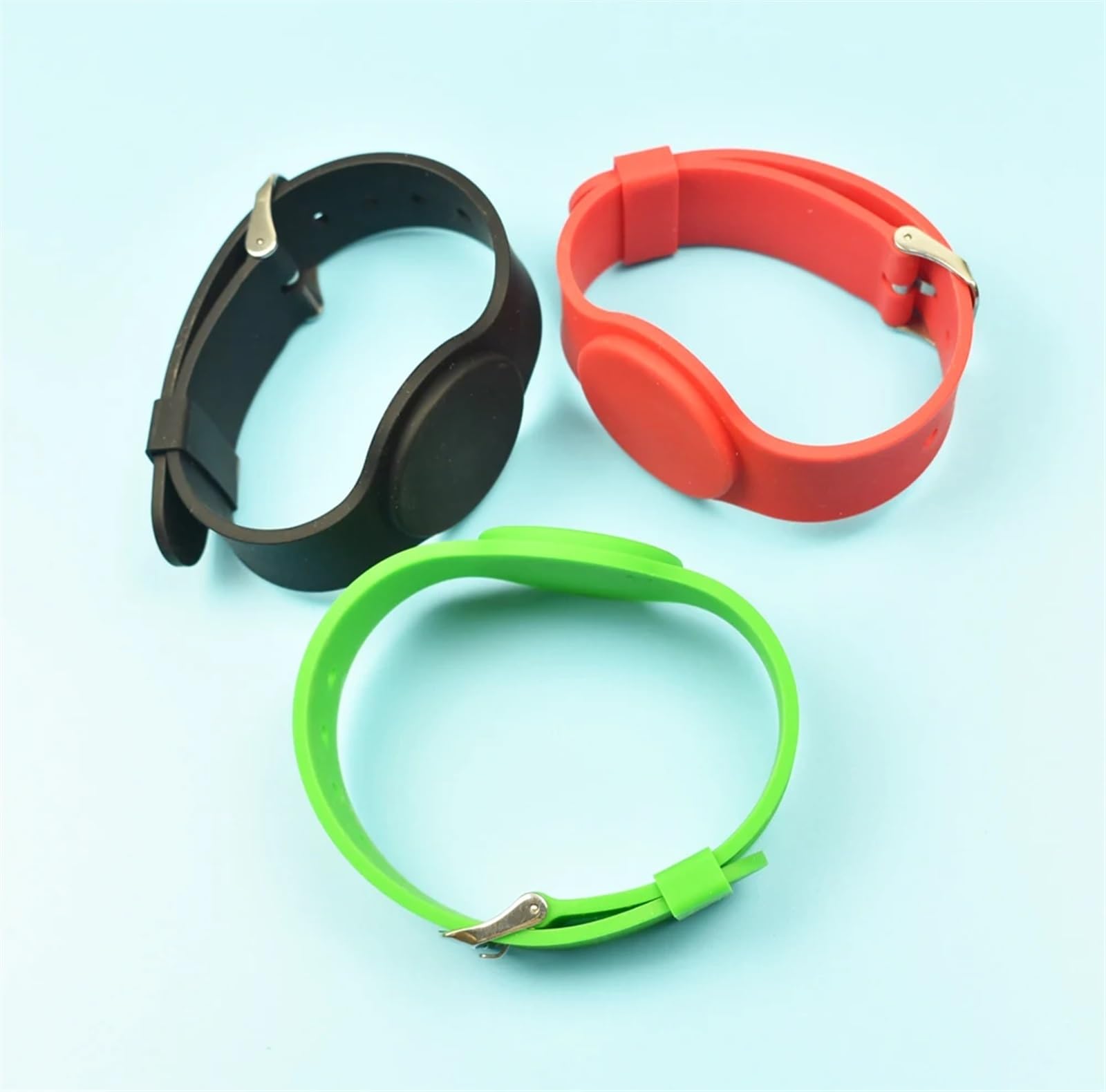10pcs/Lot 125Khz RFID EM4305 T5577 Waterproof Proximity Rewritable Smart Adjustable Wristband Bracelet ID Card(Yellow)