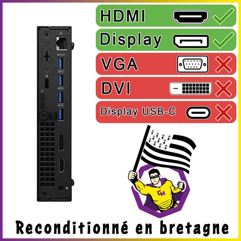 Dell Optiplex 7050 Micro Intel I5-6500T 8GB RAM 240GB SSD W11 WiFi