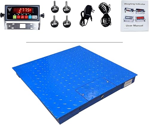 Miniatura 5 de Báscula de suelo industrial, 60 x 60 pulgadas, 10000 libras/1 libra, PEC se centra en la industria durante 60 años
