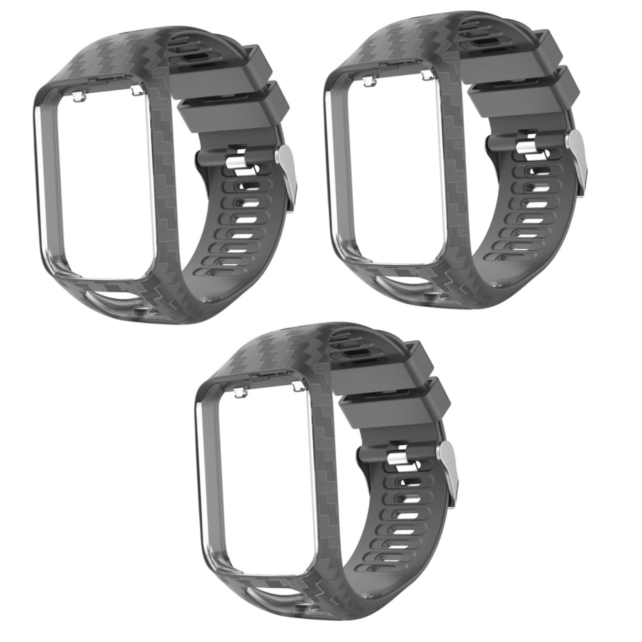 Artibetter 3piezas Correa De Silicona y Cómoda Para Reloj Diseño Grabado Fácil Instalación y Acceso Completo Funciones