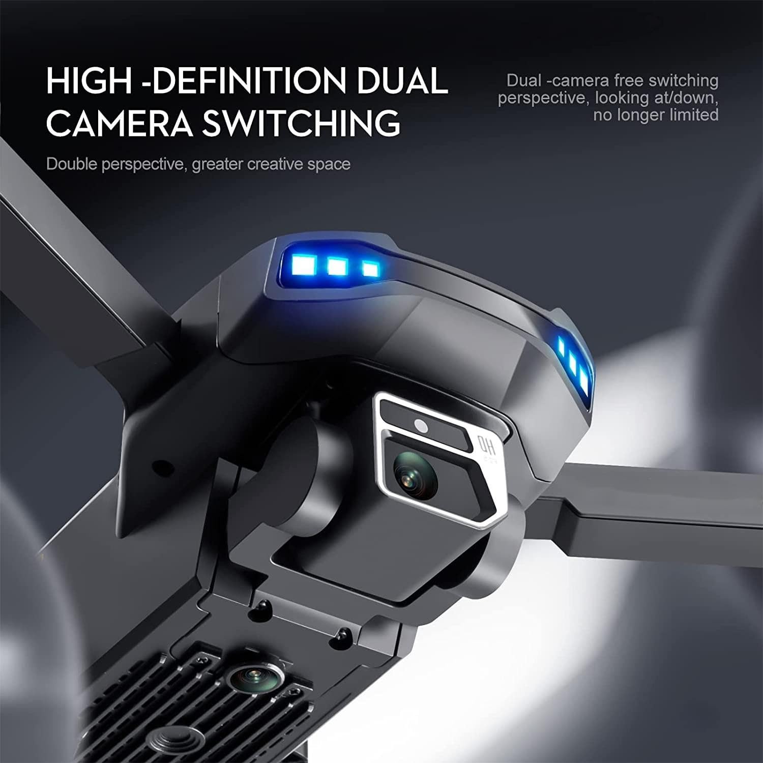 Drone GPS Professionale con videocamera HD 4K, 2 batterie consentono 50 Minuti di Volo prolungato, Ritorno Automatico e Follow Me Intelligente, Ideale for Principianti Adulti