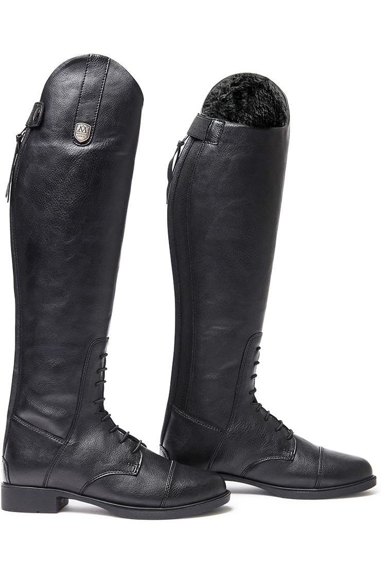 Mountain Horse Junior Veganza Long Riding Boot 02237 - Black Footwear Calf Size - Regular/RegularMountain Horse Youth Footwear - 35