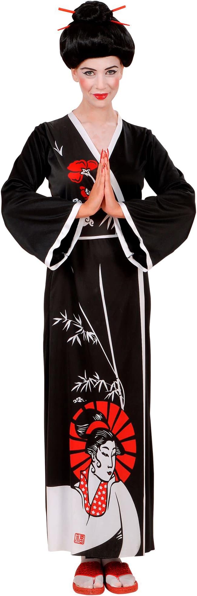 Ladies Geisha Costume Medium Uk 10-12 For Oriental Chinese Fancy Dress