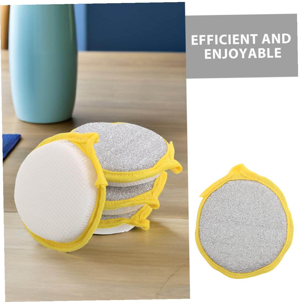 50 Spugne per Piatti da Cucina Doppia Faccia 25 CM Spugna Abrasiva per Pulizia Pentole e Utensili Assorbente Olio per Uso Domestico e Lavaggio Auto