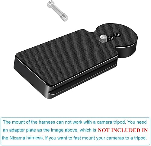 Miniatura 3 de Nicama NC-Vest - Arnés de pecho para doble cámara, correa de hombro doble para Canon 6D 5D2 5D3 Nikon D800 D810 Sony A7S A7R A7S2 Sigma Olympus DSLR
