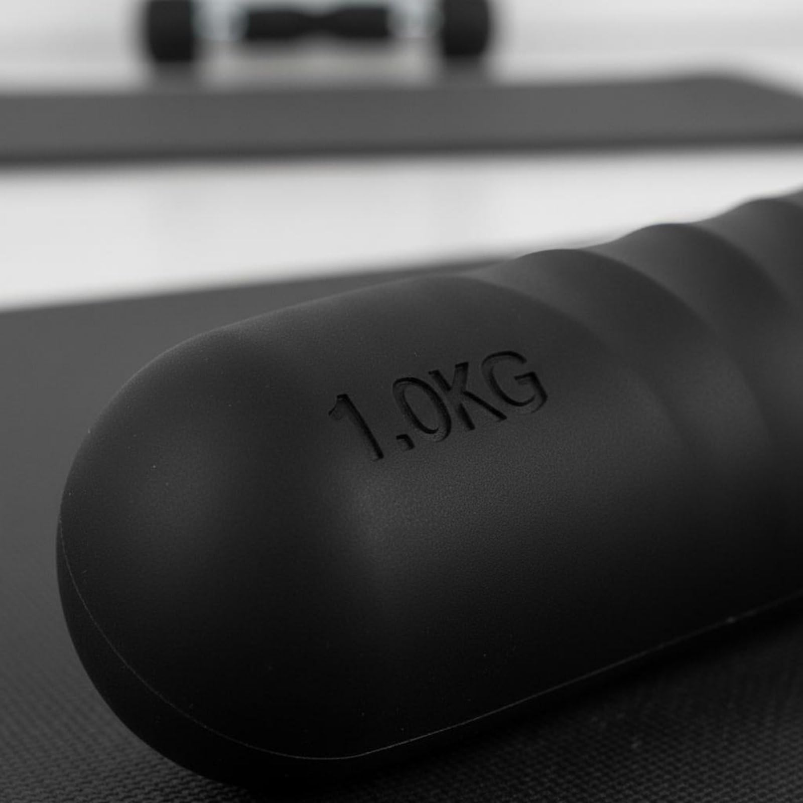 Mancuerna de Entrenamiento Fitness Pesas de Mano Hierro Fundido Silicona Antideslizante Diseño Cómodo y Compacto para Fuerza y Tonificación Adecuada para Hombres y Mujeres en
