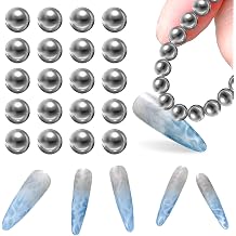WOKOTO 20Pcs Nail Magnet Beads Water Ripple Pattern Designs Ball Cat Eye Magnet For Nails Designs Magnet For Cat Eye Gel Nail Polish Magnet Flower Nail Art Cat Eye Magnet For Nails Gel Magnetic Tools