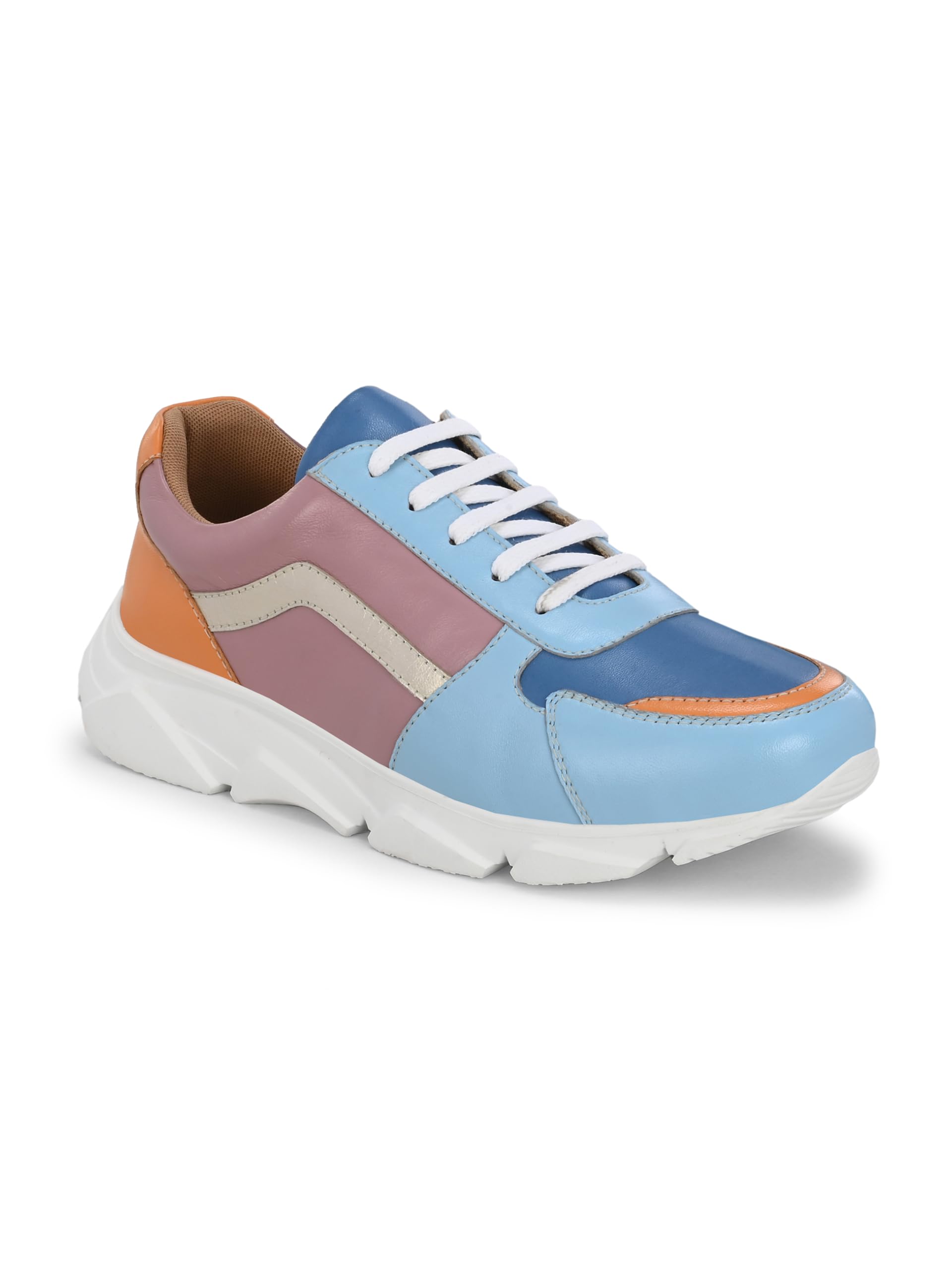 Dash Women's Leather Trendy Comforatble Casual Shoes | Soft Cushion Footbed & Anti-Skid Sole for Girls & Women-image-34