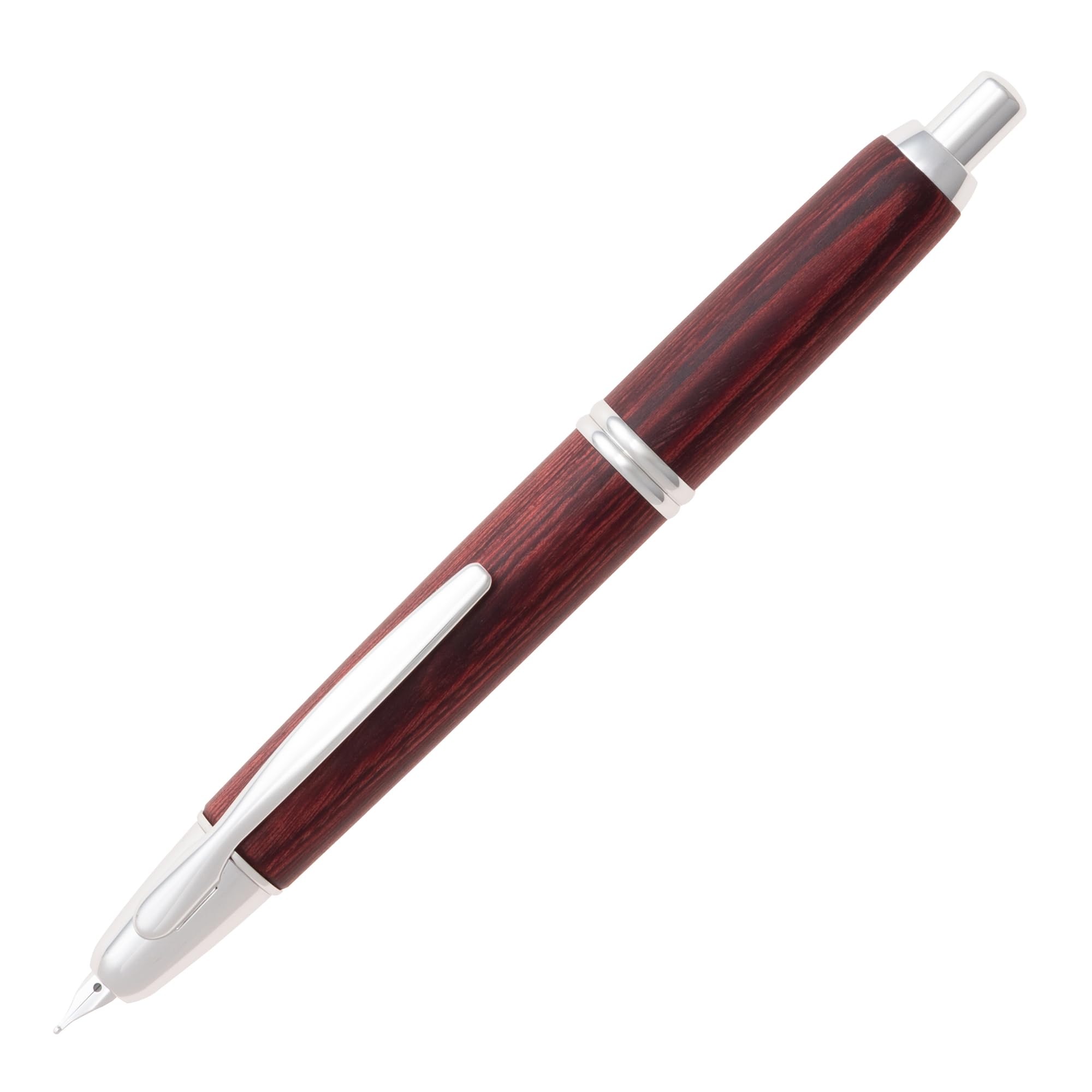 パイロット万年筆 キャップレス 木軸（赤） Ｆニブ（細字） Amazon | PILOT 万年筆 キャップレス 木軸 F ファイン(細字) ディープ