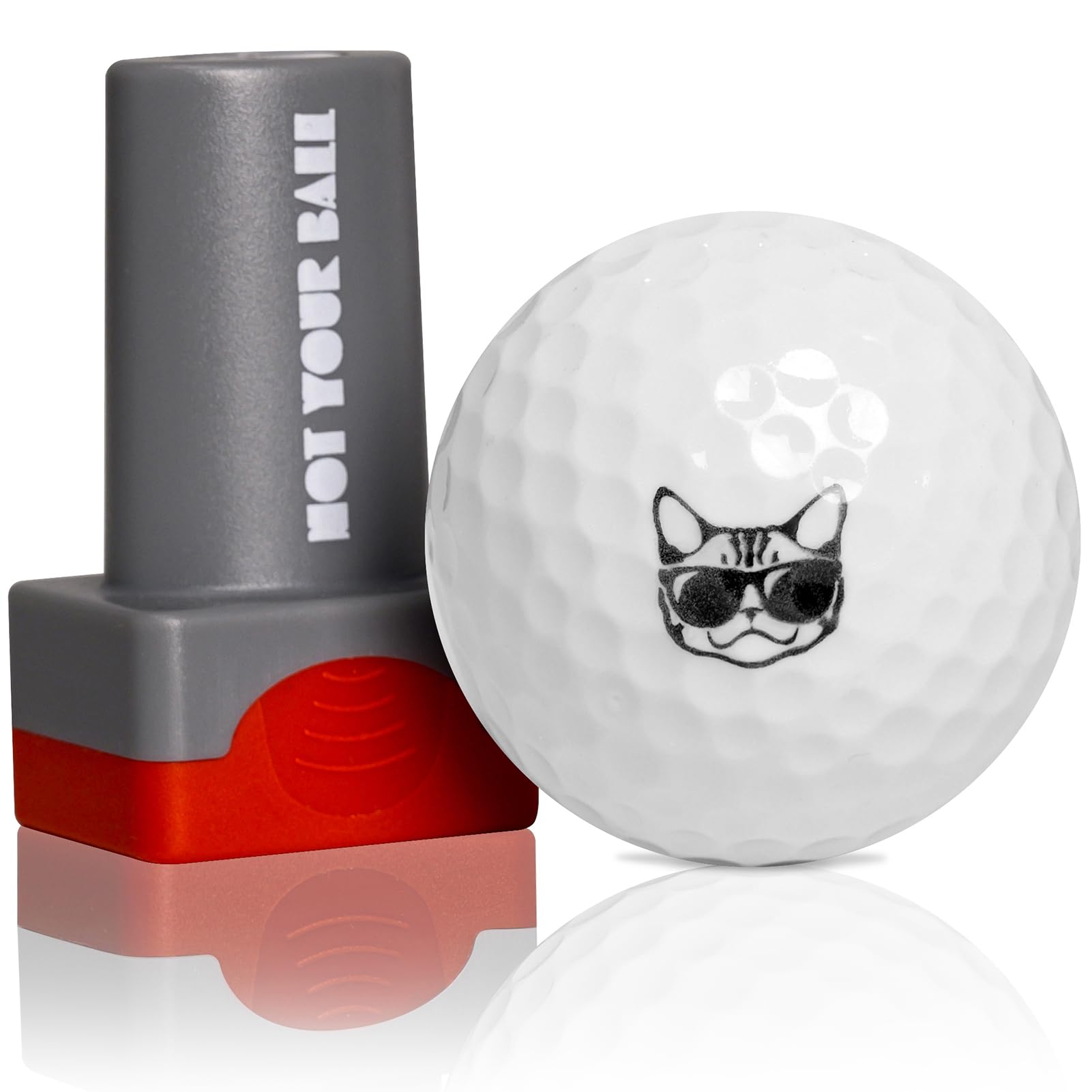 ZEETY Golf Ball Stamp, Golf Ball Stamper, Self-Inking Golf Ball Stamp Marker to Identify Golf Balls, Golf Gift Golf Accessories for Men and Women