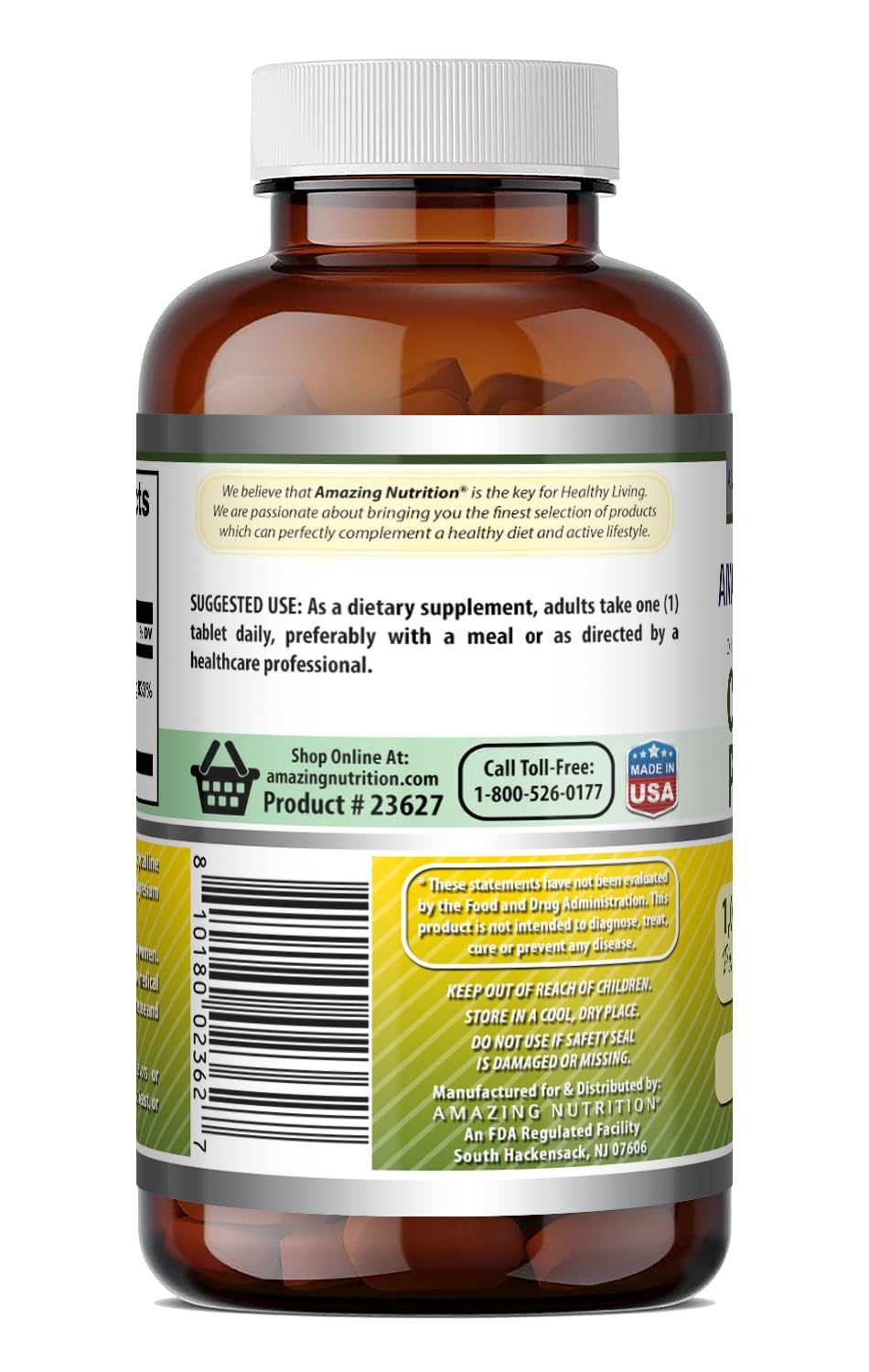 Amazing Formulas Chromium Picolinate 1000 Mcg | Tablets Supplement | Gluten-Free | Made in USA (120 Count, 1 Pack) — Amazon image 3